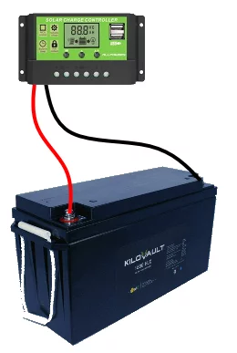 connect charge controller to battery diagram