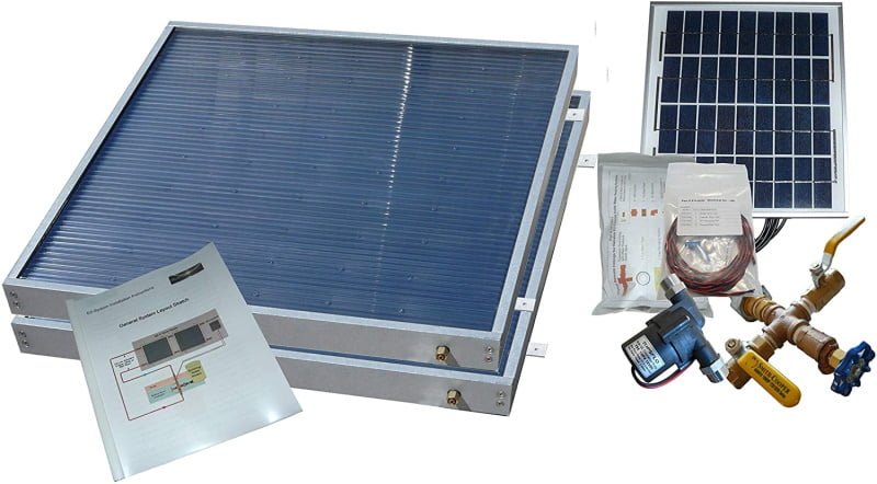 solar water heating panels hybrid system